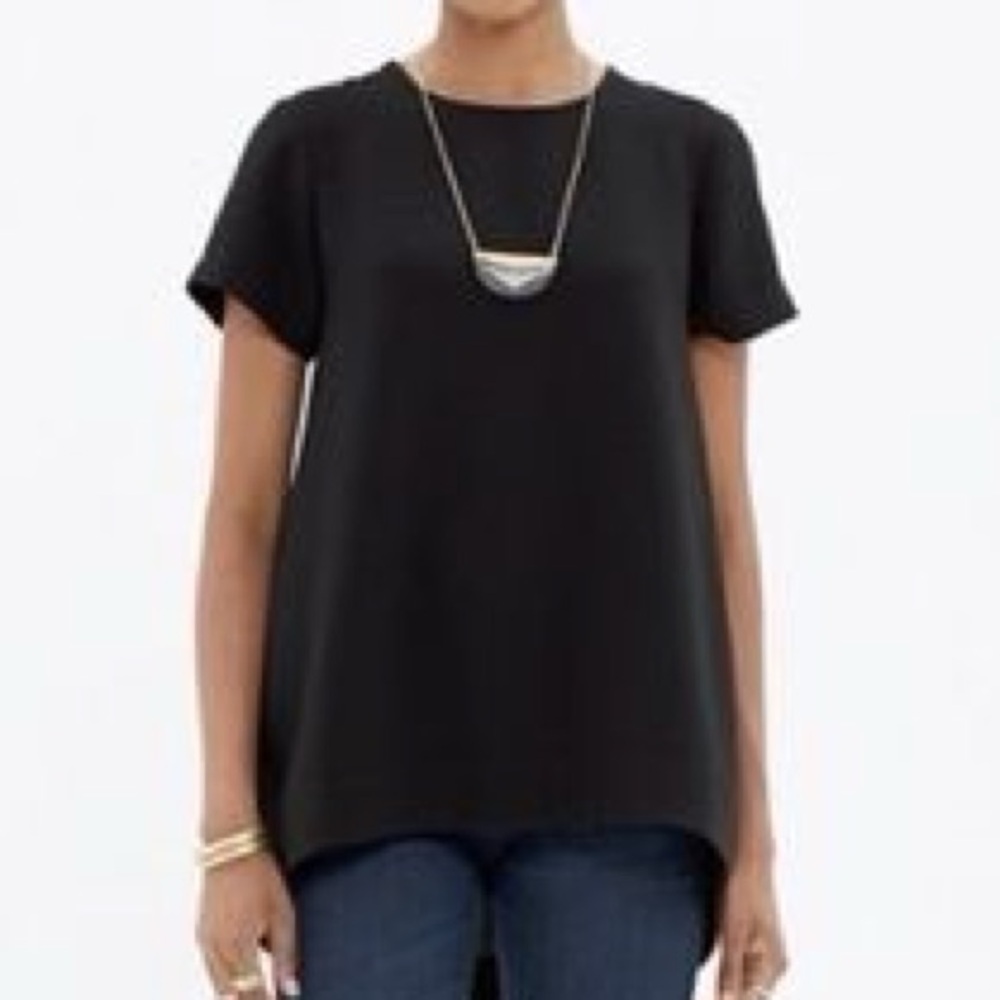 Madewell Zip Back Swing Shirt size Large Olive Green L - Picture 8 of 8